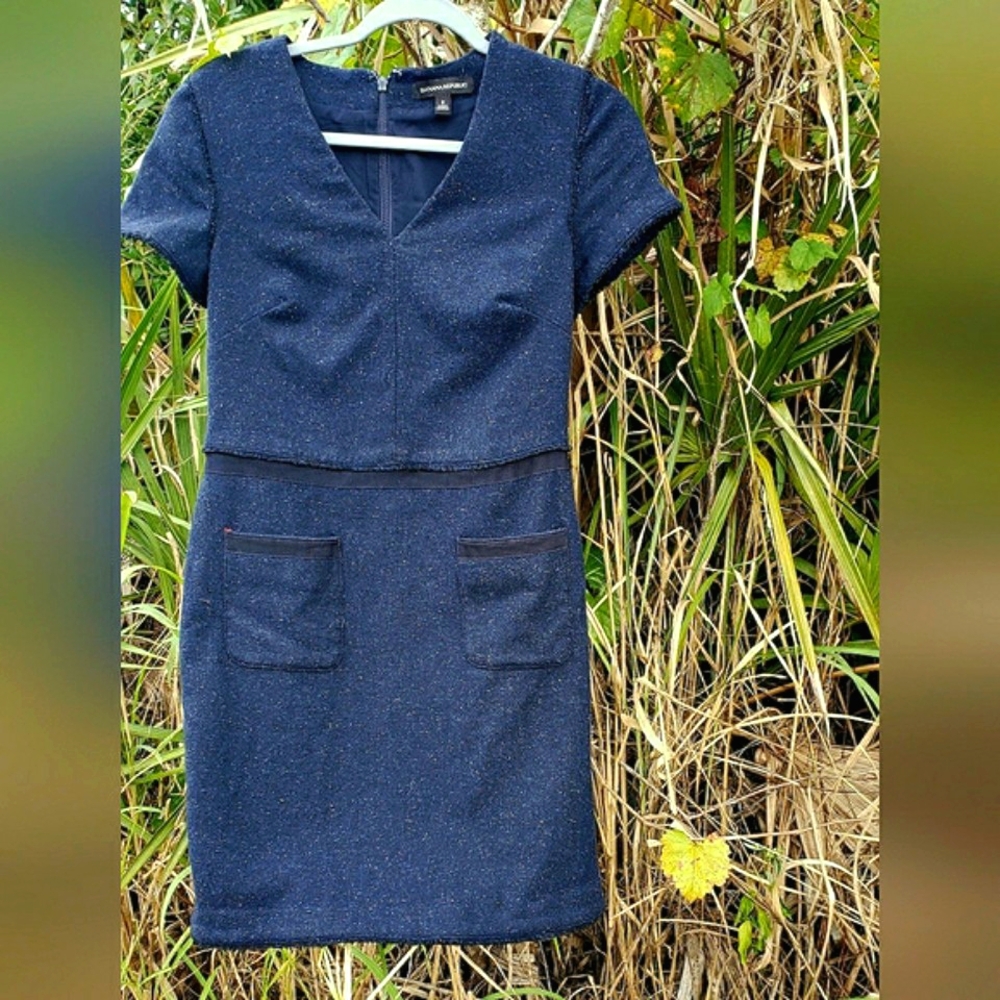 Banana Republic wool blend dress 2R